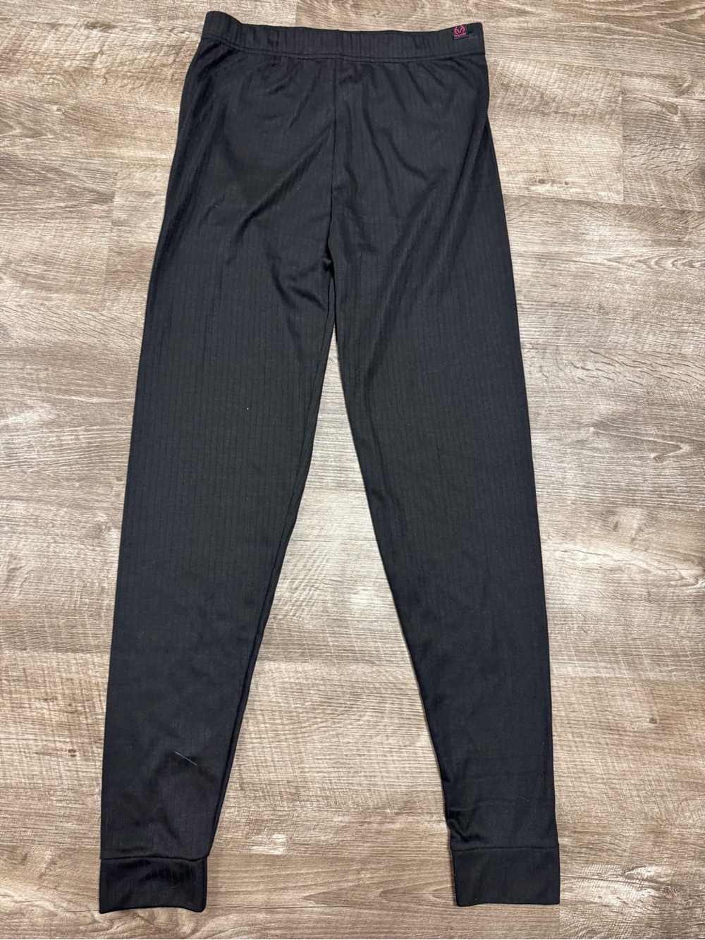 RealTree by Daytona Apparel Thin Black Leggings Size Large
